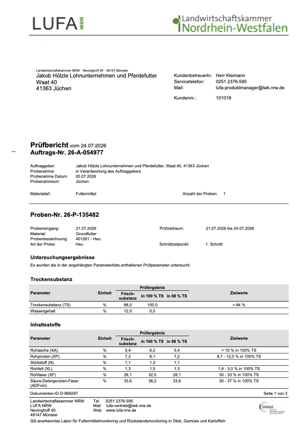 Prüfberichtseite 1